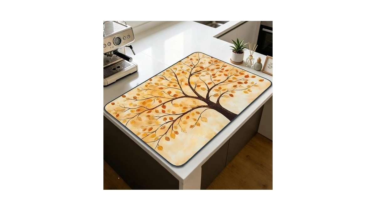Nuxovilar Tree Of Life Stove Cover Diatom Mud 28.65x20.47 In