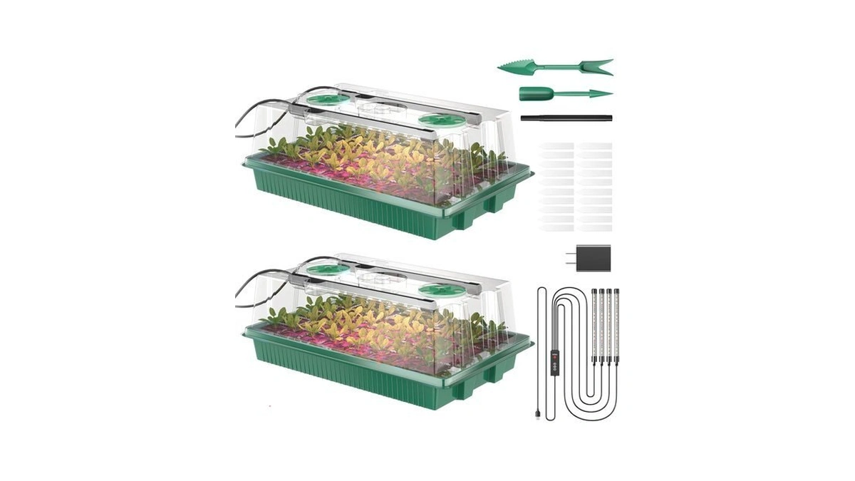 Amazon code: Yjxfon Seed Starter Tray, 80-cells Seedl