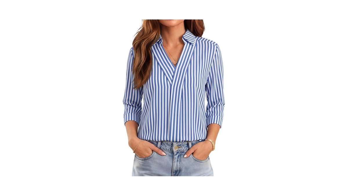 Business Casual Outfits For Women 3/4 Length Sleeve Summer Tops