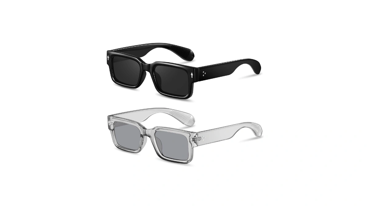 Ydaowkn Square Frame Sunglasses For Women Men Trendy Chunky Rectangle