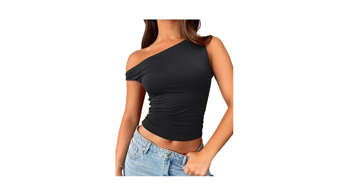 Trendy Queen Womens The Shoulder Tank Tops Go...