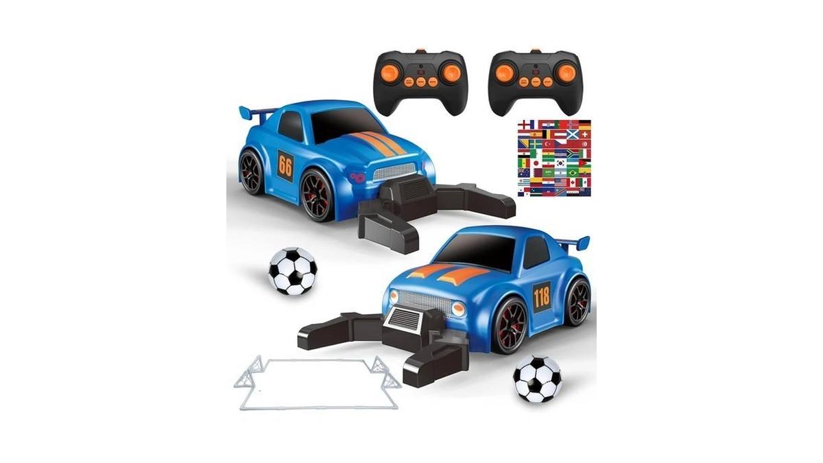 Mini Football Remote Control Car For Kids, 2-pack Soccer Match