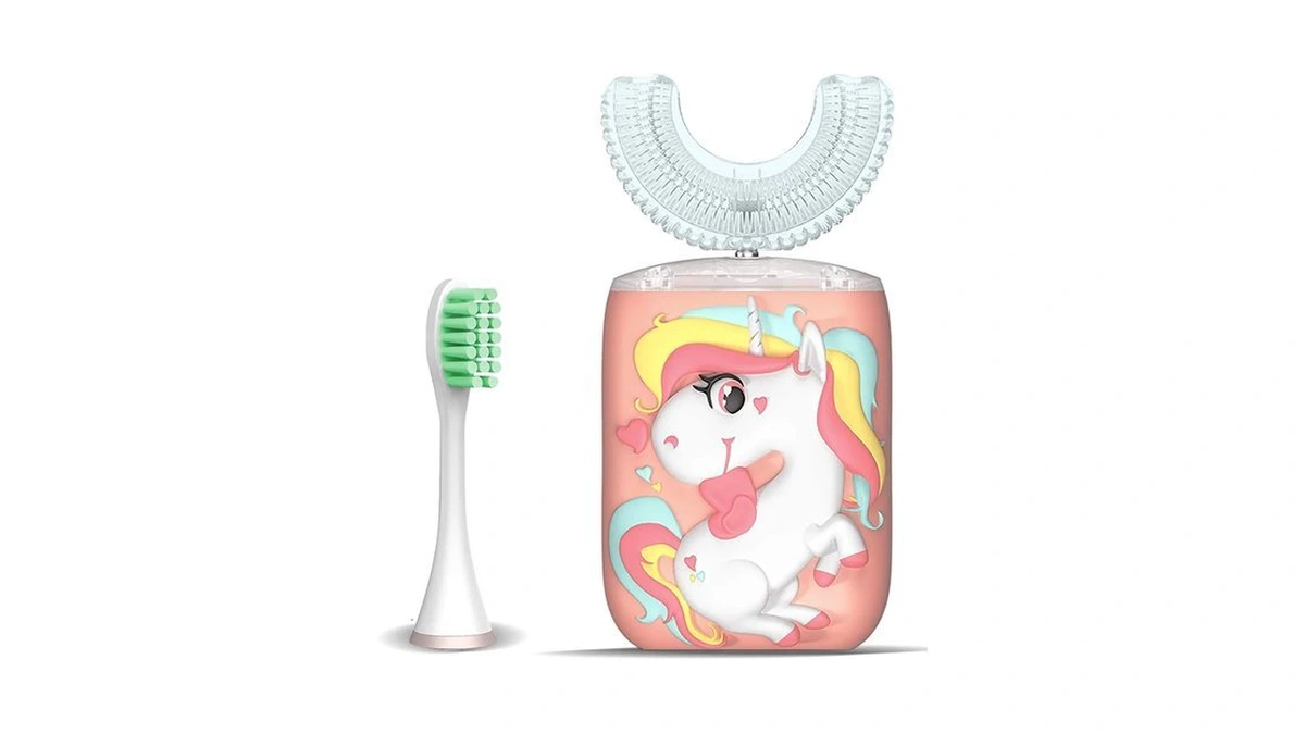 Krx Kids Toothbrush Electric, U Shaped Ultrasonic Automatic Toothbrush With