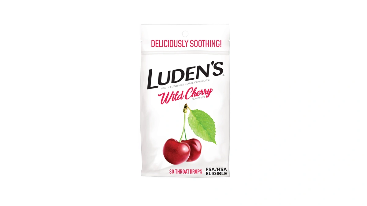 Ludens Sore Throat Drops, For Minor Sore Throat Relief, Wild