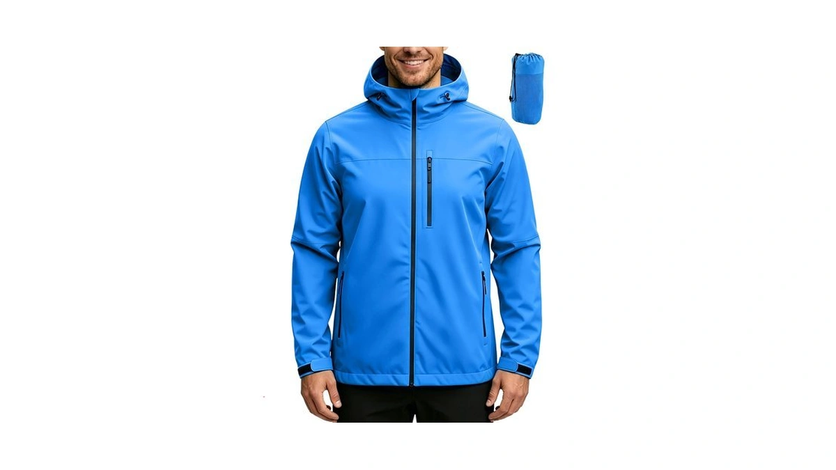 Accnuo Women's Rain Jacket Waterproof Lightweight Rain Coat With Hood,