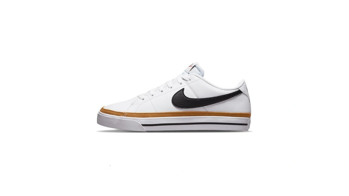 Nike Women's Court Legacy Next Nature Shoes, White/black-desert Ochre-team Orange,