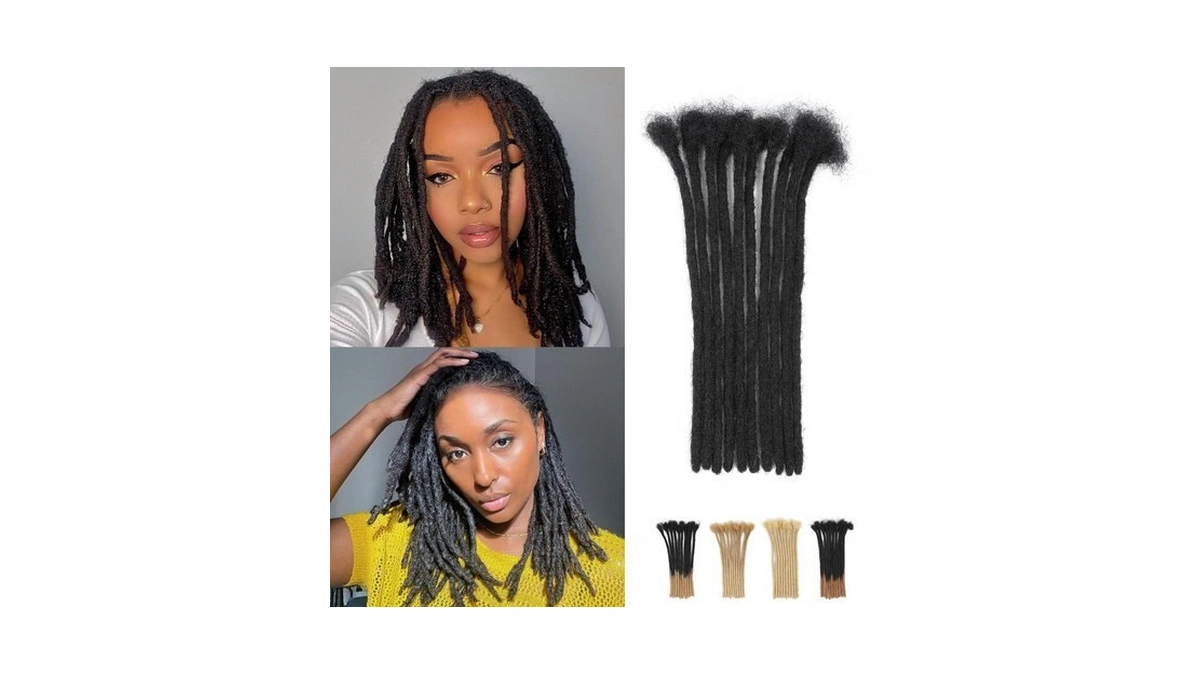 8inch Loc Extensions Human Hair 0.6cm 100% Real Dreadlock Extensions