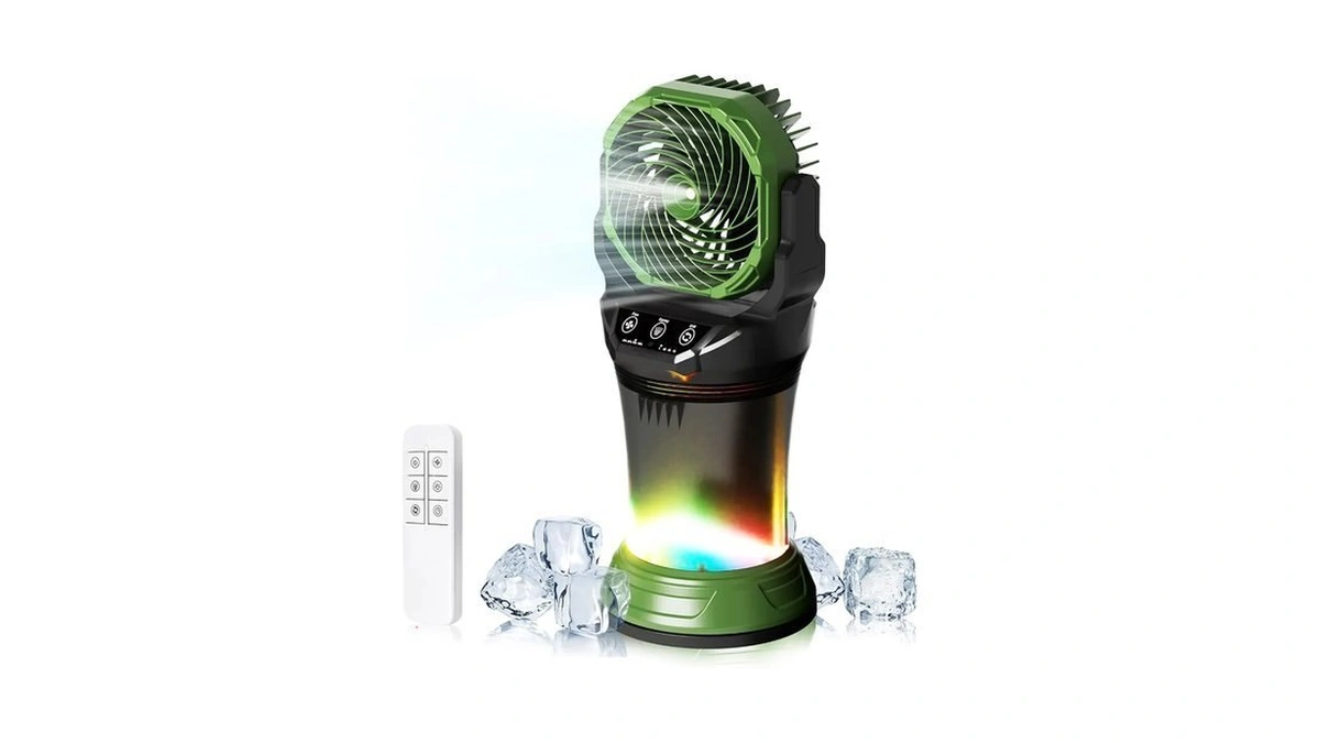 Daonlc Portable Misting Fan With Remote Mah R...