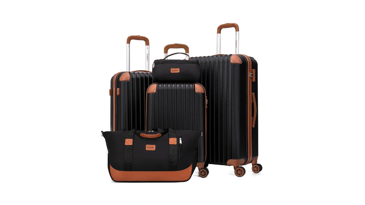 Cosbarn Luggage Sets 5 Piece Suitcases With Wheels, Suitcase Set