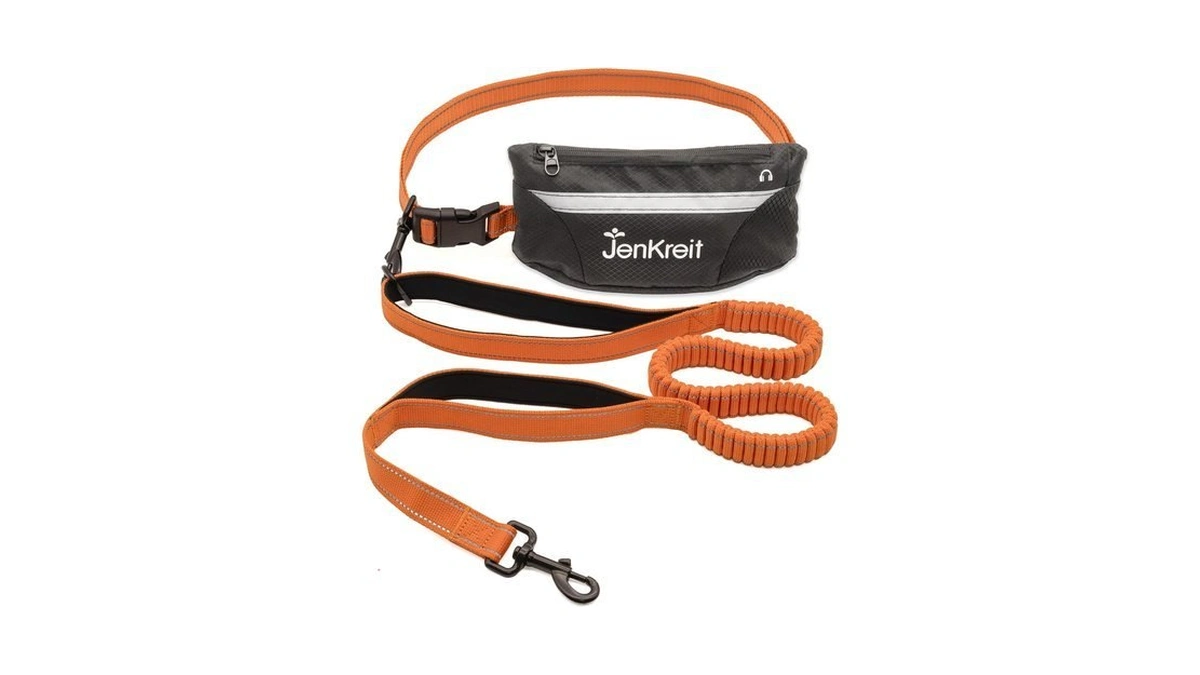 Jenkreit Dog Leash, Hands Free Dog Leads 3-in-1 Crossbody &