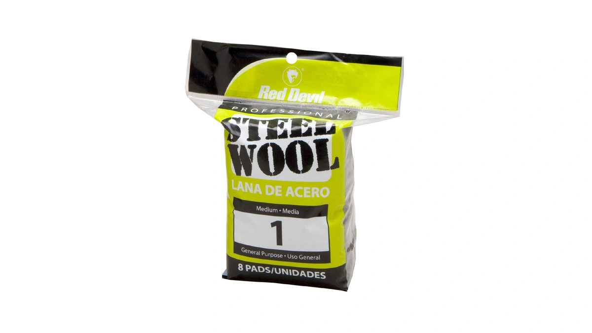 Red Devil 0324 Steel Wool, 1 Medium, (pack Of 8)