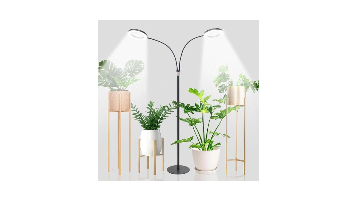 Letkeys Grow Lights For Indoor Plants,double Head Full Spectrum Led