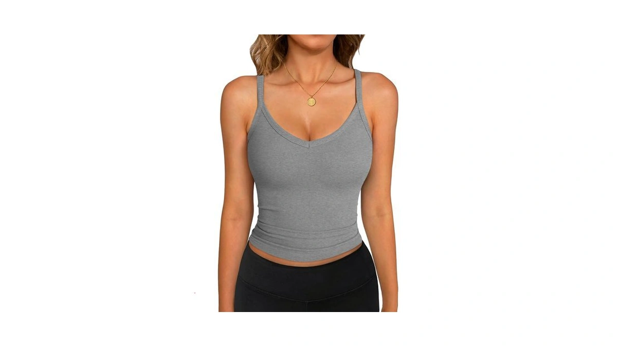 Gkbk Spaghetti Strap Tank Top For Women Slim Fitted Crop