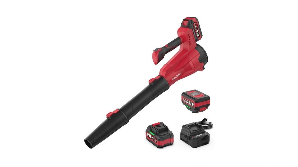 Leaf Blower, Cordless Electric Leaf Blower With 2 Batteries And