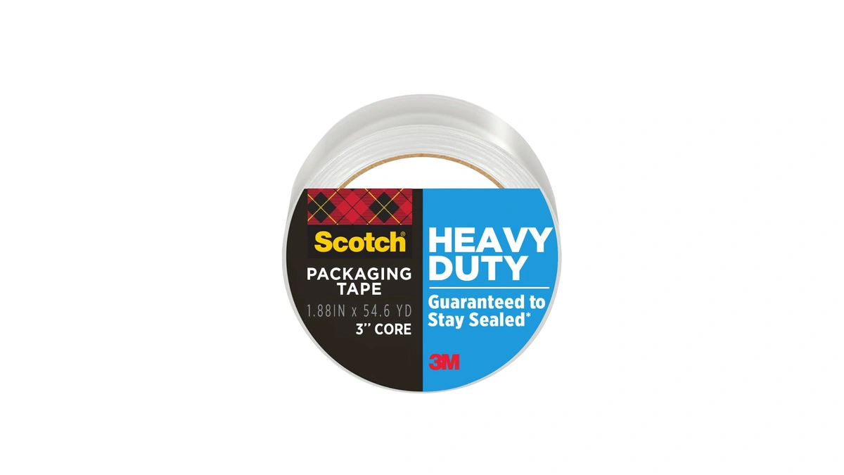 Scotch Heavy Duty Shipping Packing Tape, Clear, 1.88 In. X