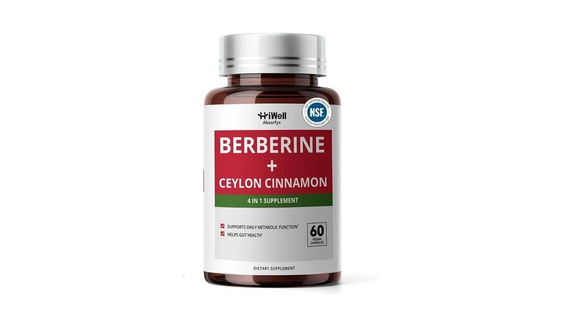 Berberine With Ceylon Cinnamon, Metabolic Support Berberine Supplement