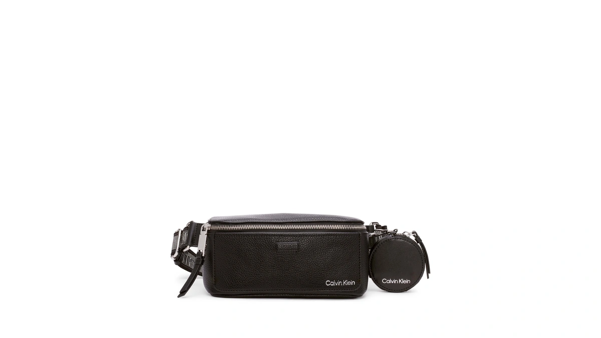 Calvin Klein Millie Novelty Belt Bag, Black/silver, One Size