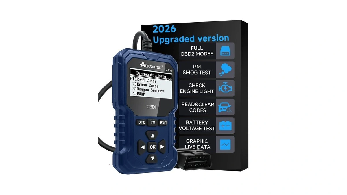 Aermotor V410 Obd2 Scanner Code Reader, Car Scanner Diagnostic Tool
