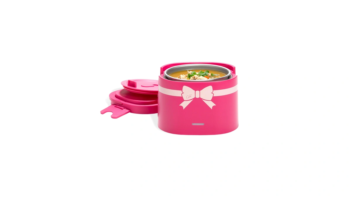 Paris Hilton Electric Lunch Warmer, 20-ounce Stainless Steel Portable Food