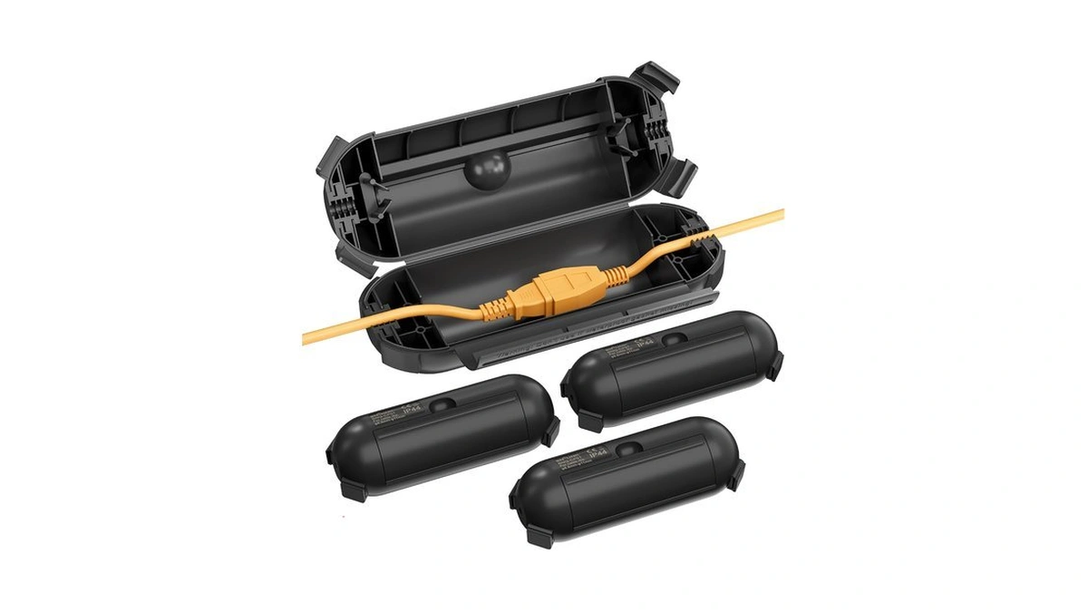 Bn-link 4 Pack Outdoor Extension Cord Safety Cover, Black