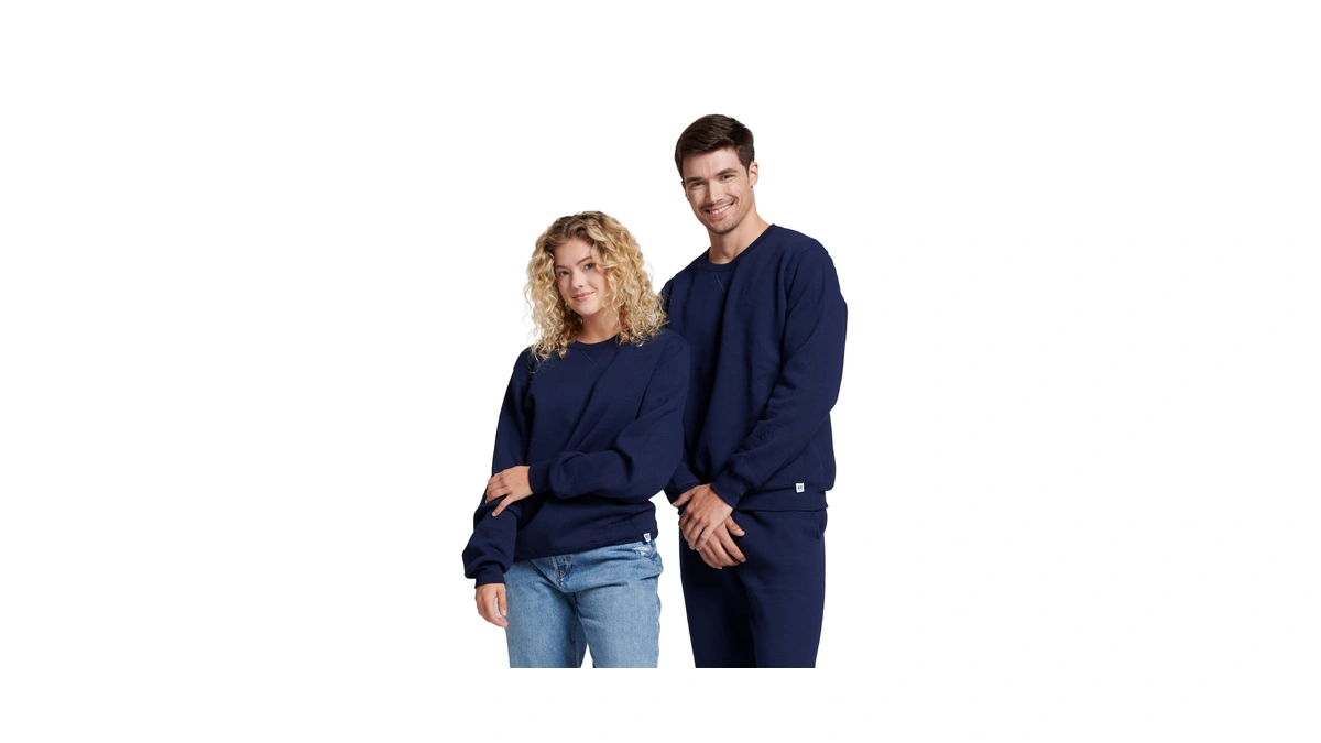 Russell Athletic Men's Dri-power Crewneck Fleece Sweatshirt, Navy, 3x-large