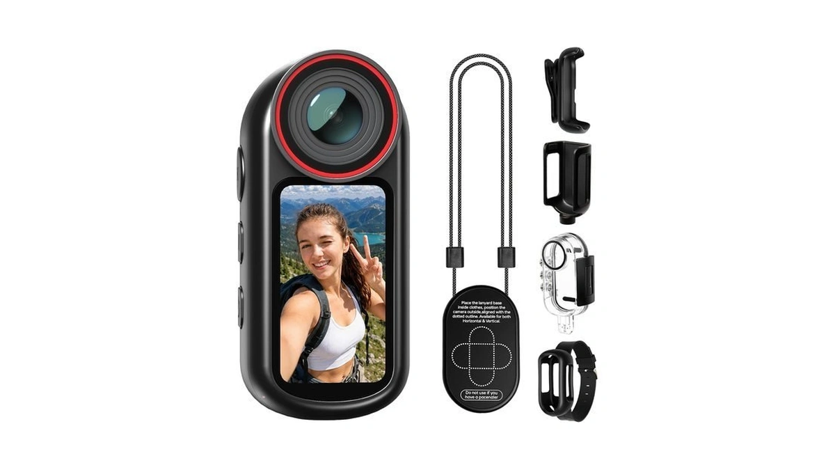 Yonvim 4k Mini Body Camera 1.5" Screen With Eis Action