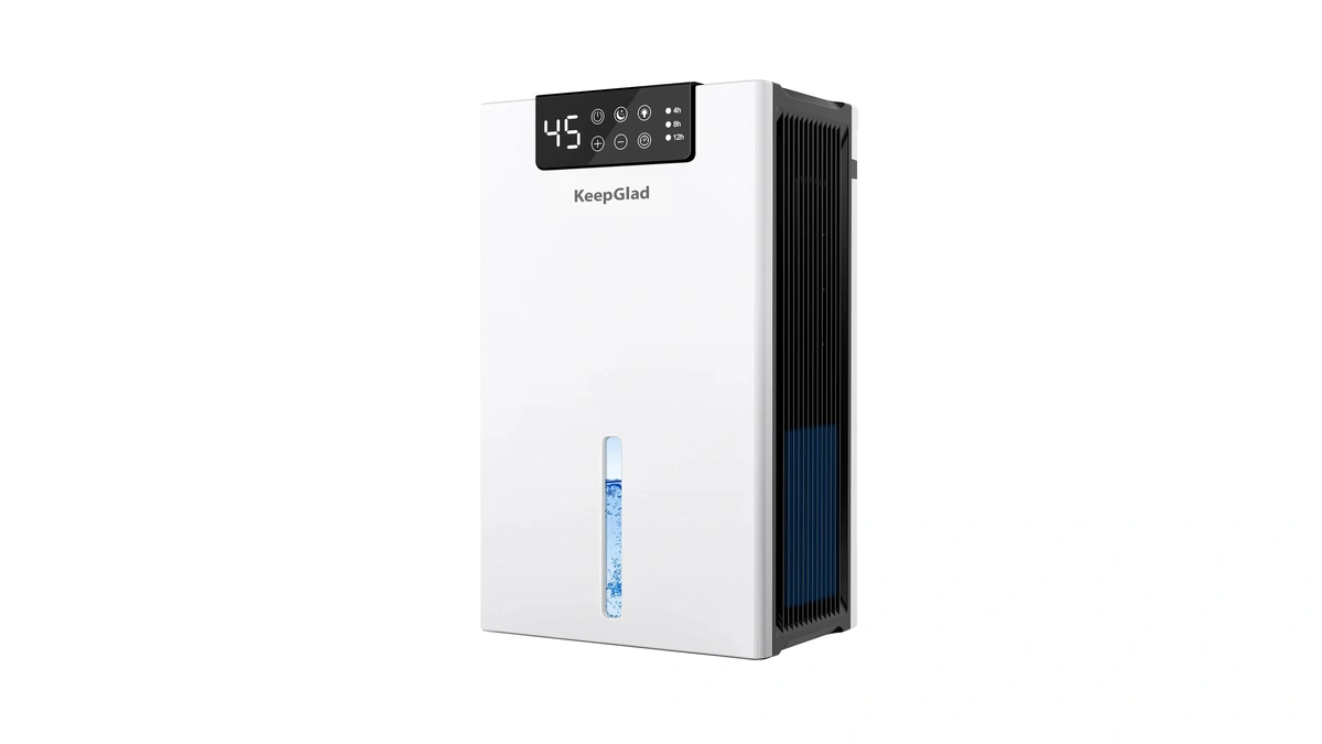 Keepglad Dehumidifier, 98oz Dehumidifiers For Home(1000sq.ft), Humidity Display Dehumidifier For