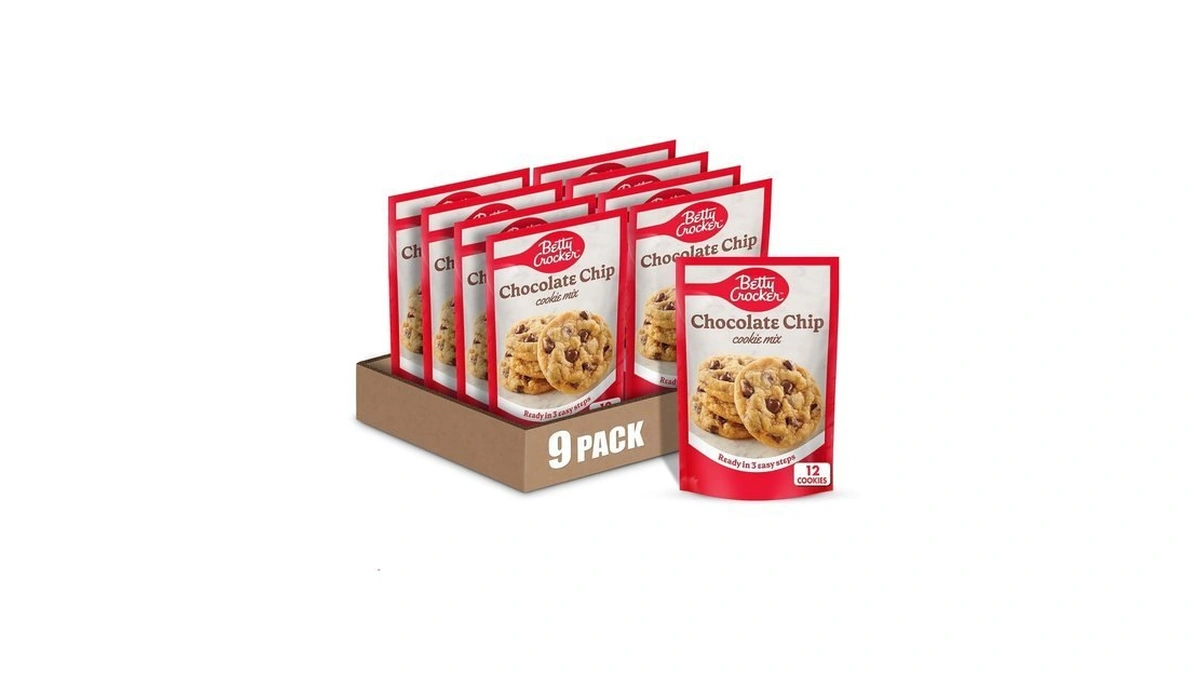 Betty Crocker Chocolate Chip Cookie Mix, Makes (12) 2-inch Cookies,