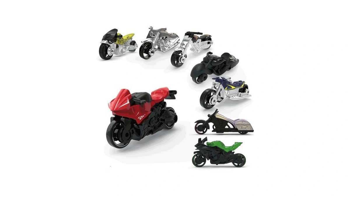 Mqdmini 8 Pack Mini Motorcycle Models, Diecast Motorcycles, Desk Toys