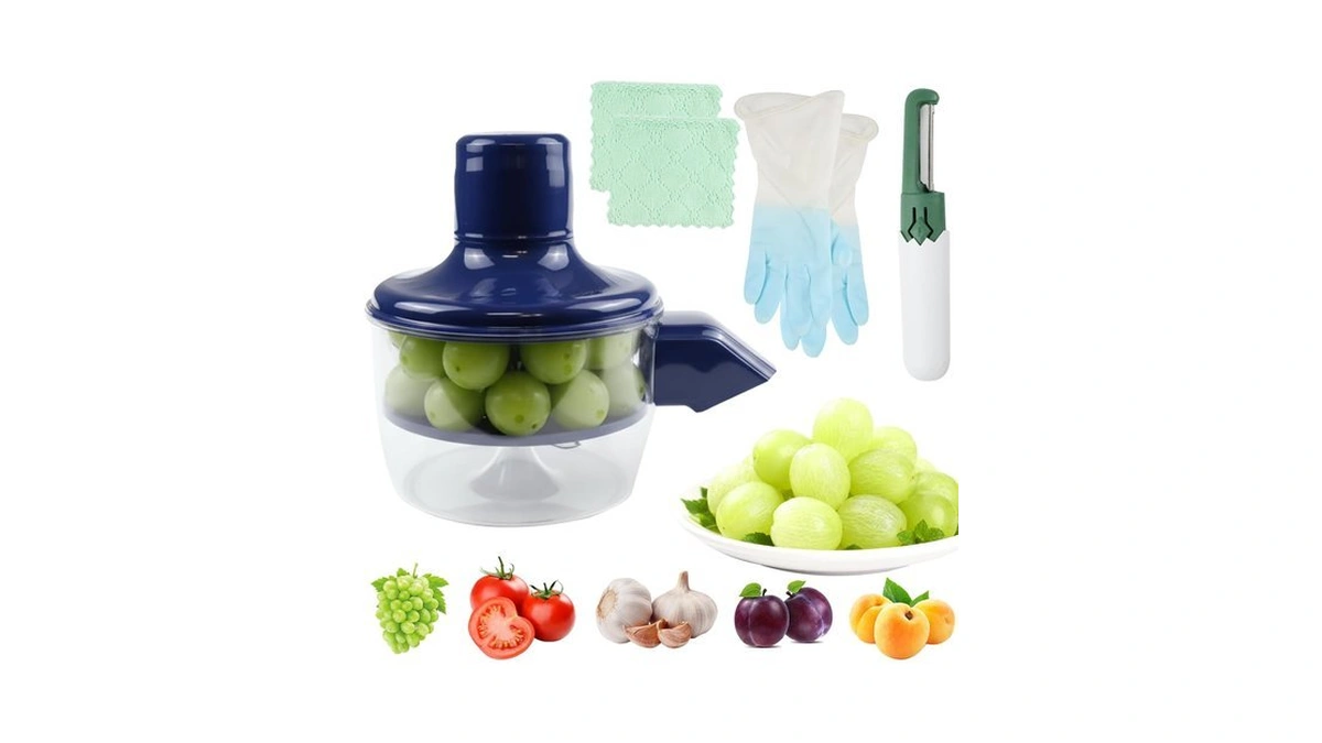Automatic Grape Peeler Machine With Peeling Knife, Abnaok Electric Garlic