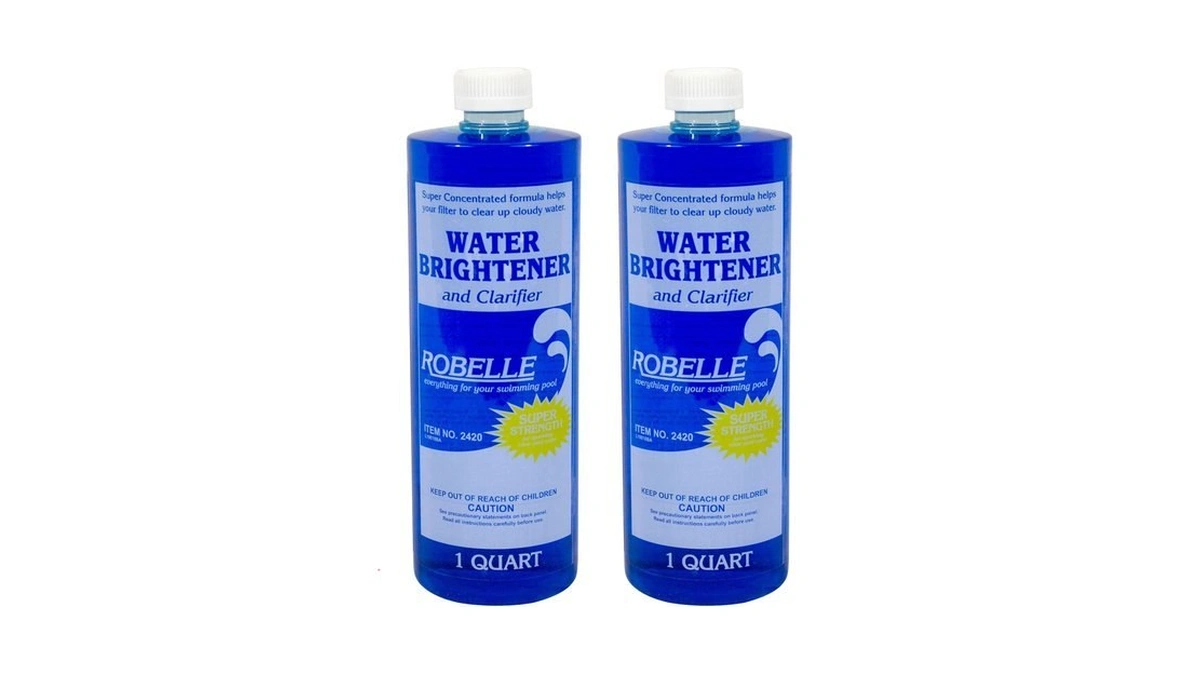 Robelle 1-quart 2-pack Premium Water Brightener And Clarifier, Made In