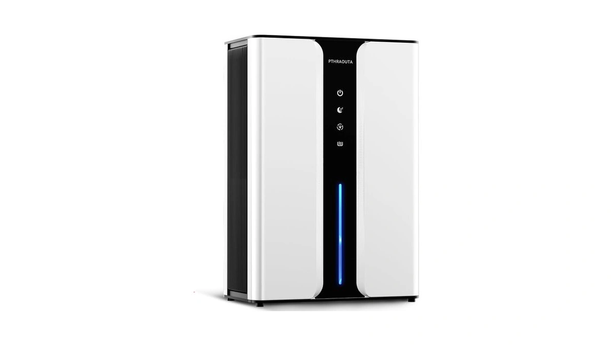 Pthraouta Home Dehumidifier With Drain Hose, With Air Reusable Filter