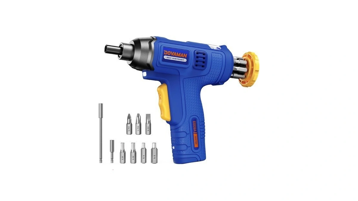 Dovaman 6nm 4v Rechargeable Cordless Electric Screwdriver With Built-in Bit