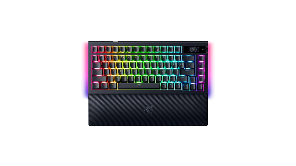 Razer Blackwidow V4 Pro 75% Wireless Gaming Keyboard, Orange Switches