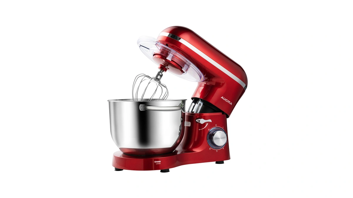 Aucma Stand Mixer,6.5-qt 660w 6-speed Tilt-head Food Mixer, Kitchen Electric
