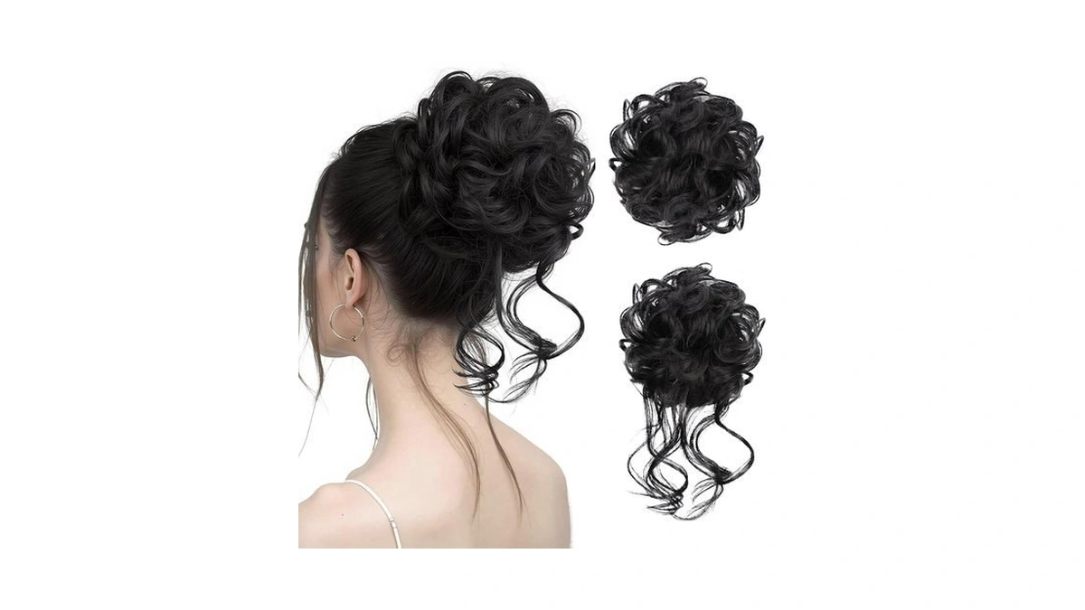 Hotpro Messy Bun Scrunchies For Women 2pc Hair Bun Extension