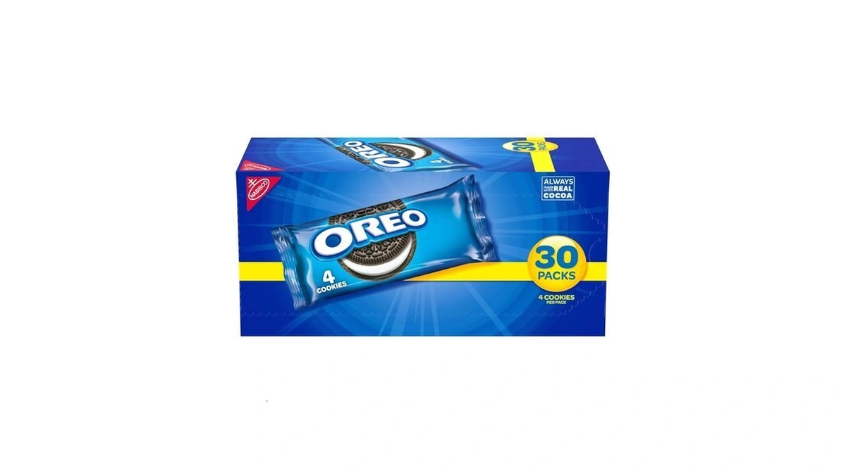 Oreo Chocolate Sandwich Cookies, 30 Snack Packs (4 Cookies Per