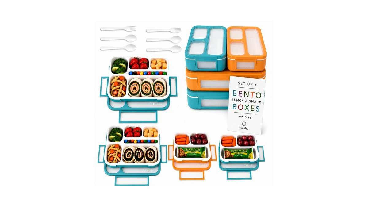 Bento Box Lunch And Snack Containers For School Kids Girls