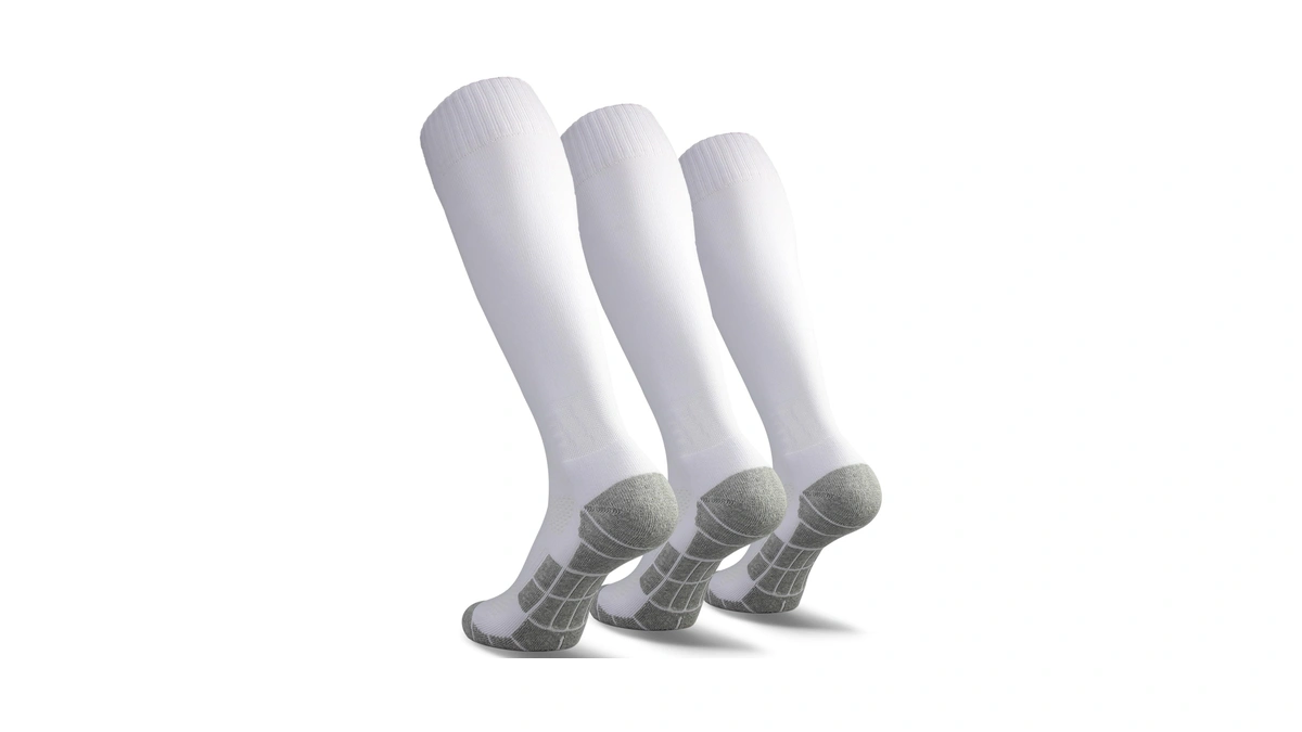 Cwvlc Youth Soccer Socks 3 Pairs Girls Boys Sport Team