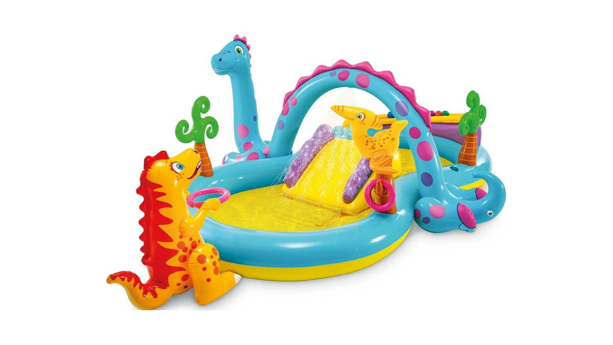 Intex Dinoland Inflatable Swim Center & Kiddie Pool For Outdoor