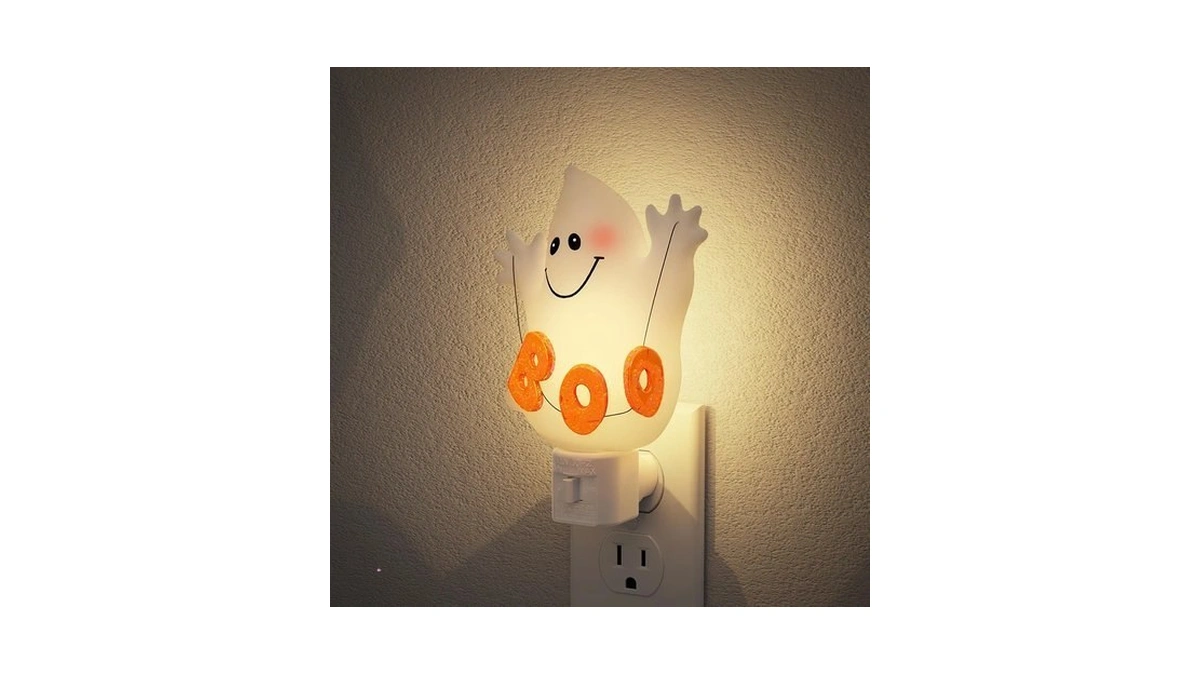 Jandcase Ghost Night Light, 3000k Halloween Night Lights Plug Into