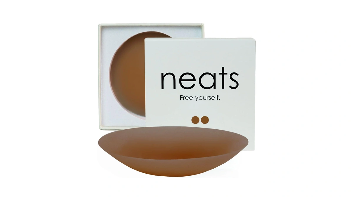 Neats Sticky Nipple Covers For Women, Reusable No Show Silicone