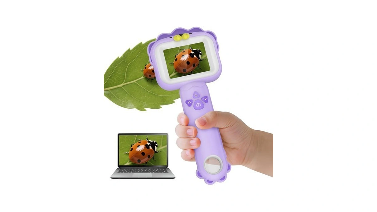 Kids Microscopes Portable Mini Pocket Handhel...