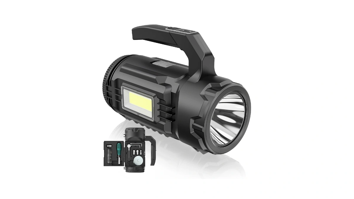 Ogery Rechargeable Flashlight, Multi-tool Camping Lantern With 983lm