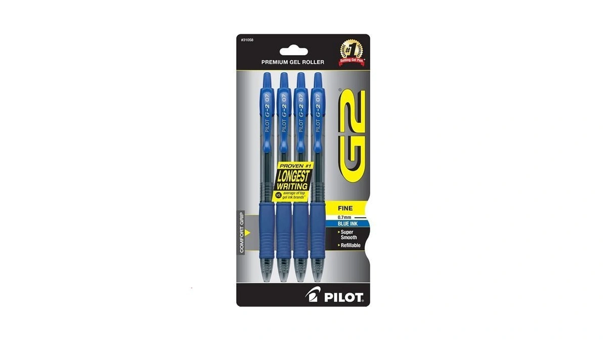 Pilot G2 Premium Gel Roller Pens, Blue Ink Pens Fine