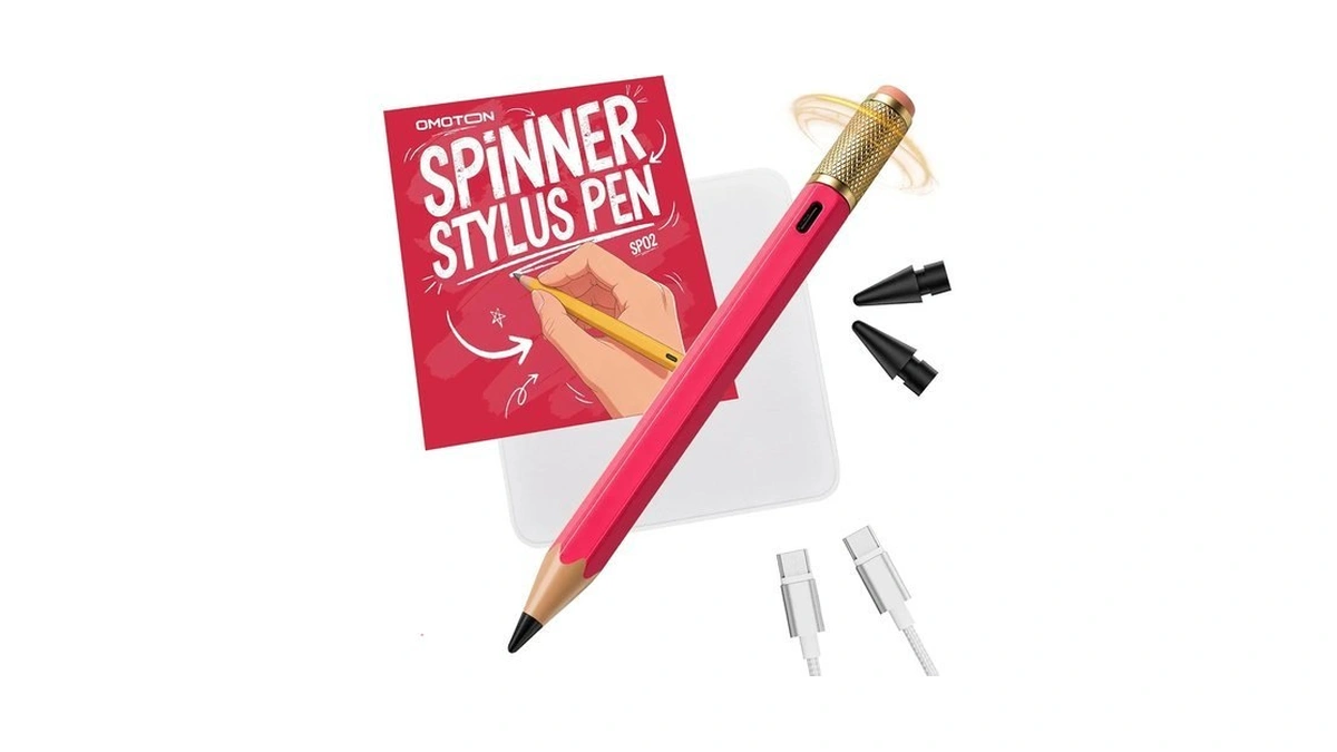 Omoton Stylus Pen For Ipad 2018-2026, Sp02 Pencil With Fidget
