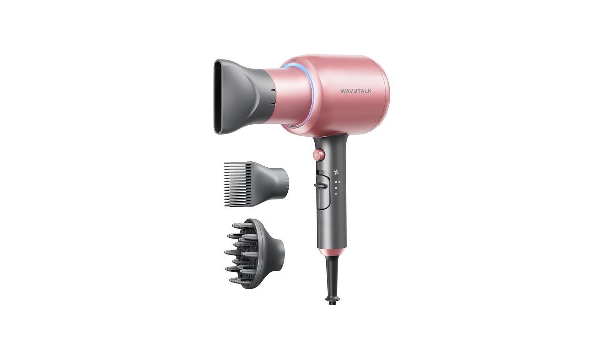 Wavytalk Blown Away Ionic Hair Dryer With Diffuser For Curly