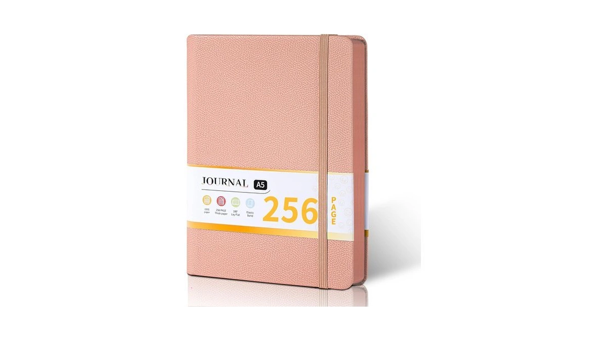 Cagie Textured Hardcover Lined Journal For Women And Men, A5