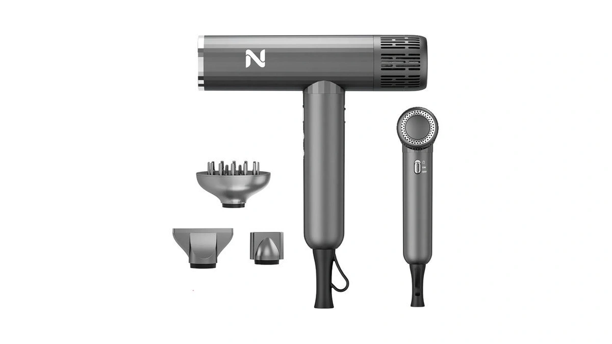 Natrial Hair Dryer With Diffuser, 1600w High-speed Blow Dryer For