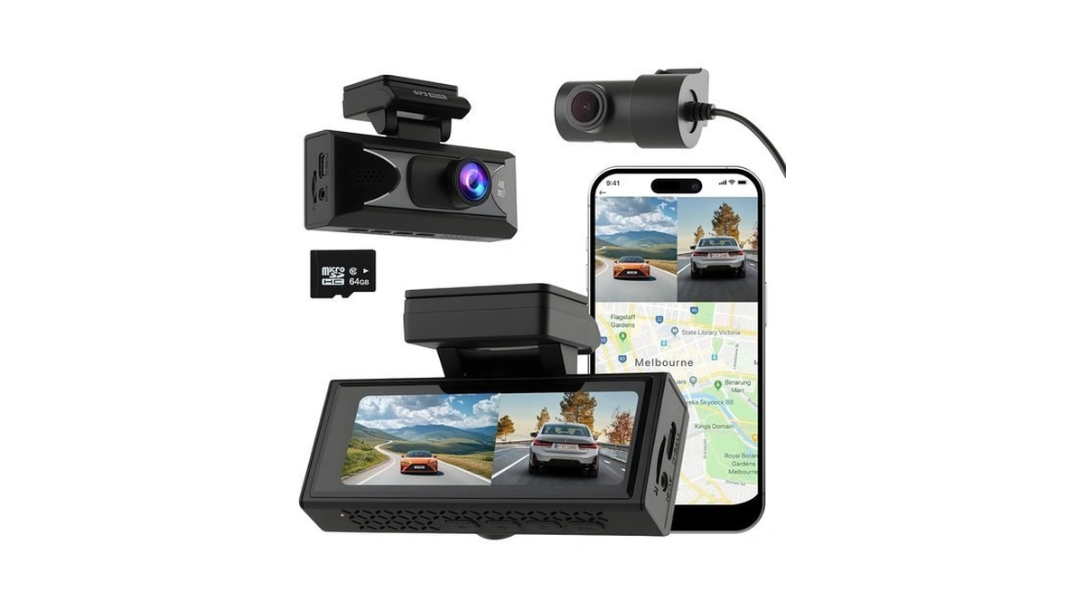 Obvade 4k Dash Cam Front & Rear, Wifi Night Vision,